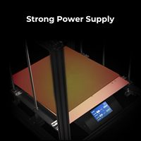 Imprimante FDM Creality Ender 5 Plus avec kit de capteur de nivellement automatique du plateau, double axe Z, écran tactile, plateau en verre, métal