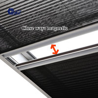 Écran rétractable de style européen, bricolage fenêtre de lucarne plissée fenêtre moustiquaire plissée