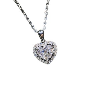 Simple 925 Silver Cross Chain Dainty Heart <b>Necklace</b> with VVS <b>D</b> GRA Heart Cut Moissanite Pendant Trendy Unisex Party Jewelry - Product Image 6
