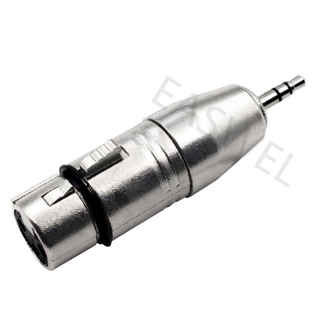 New Stereo 3.5mm Mini Male TRS to XLR 3Pin Male Microphone MIC Audio Adapter