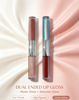 Gloss à lèvres caméléon double embout, rouge à lèvres liquide mat et maquillage pour les lèvres scintillant, marque privée, logo personnalisé, vente en gros