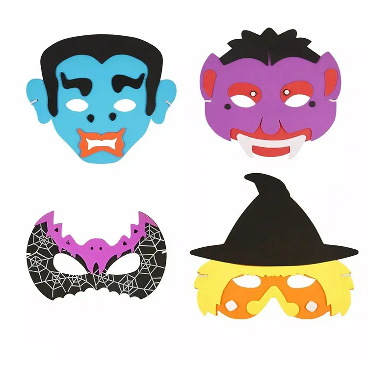 2024 Mask Birthday Party Supplies EVA Foam Animal Masks Cartoon Party Dress Up Costume Zoo Jungle Mask Party Decoration For kid