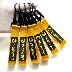 Personalized Embroidery <b>Ring</b> Brand Tag Keychain Strapcustom Hand Wrist Lanyard Key Chain - Product Image 2
