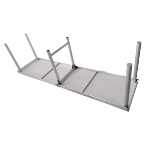 Zhejiang Aluminum 8ft Mdf Folding <b>Foldable</b> Low Picnic <b>Table</b> <b>Camping</b> - Product Image 3