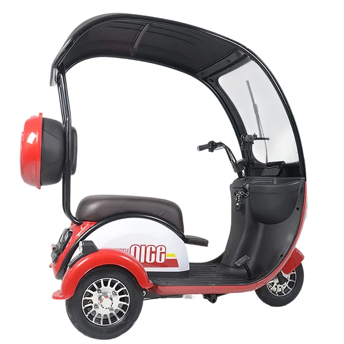 O adulto três roda o motor elétrico 60V do triciclo 500W TukTuk customizável com OEM do assento do bebê