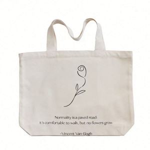 Custom Logo for Gift and <b>Storage</b> Pack in Bulk Large Capacity Cotton Canvas Tote Shopping Bag Light <b>Weight</b> and Reusable - Product Image 5