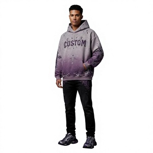Vente en gros de sweats à capuche personnalisés en molleton, coupe oversize, avec poignets côtelés, pour les détaillants de streetwear américain, avec broderie - Product Image 6