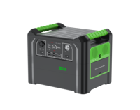 Estación de Energía Solar Portátil LiFePO4 de 2400W, Onda Sinusoidal Pura, UPS, MPPT, Linterna, Puerto para RV, Coche, Refrigerador, Camping, Hogar, Respaldo de Energía