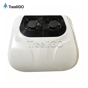 เครื่องปรับอากาศติดหลังคา DC12V 24V พัดลมคู่ในตัว กำลังไฟ 1800W/6825BTU คอมเพรสเซอร์แบบสโครล สำหรับรถบรรทุก รุ่น EAC00 - Product Image 1
