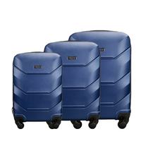 Sac de valise de voyage sur mesure 3pcs Ensemble de bagages Sac de chariot à coque dure en ABS