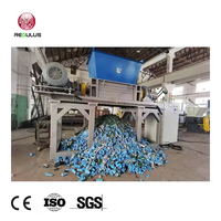 Regulus pilihan terbaik plastik PP PE casing bahan kepala karet PVC dan bahan tipis lainnya penghancur poros ganda