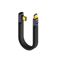 Câble USB C accord PD charge rapide 240W 40Gbps FPC cordon court USB4 Softboard câble Charge rapide pour ordinateur portable