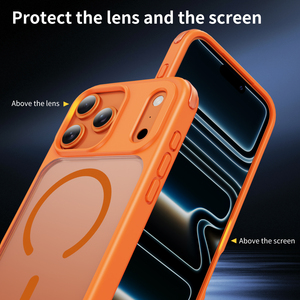 Coque de téléphone portable <span class=keywords><strong>2</strong></span>-en-1 antichoc en TPU+PC avec trou pour cordon détachable et finition mate magnétique pour iPhone 17 Pro Max - Product Image 3