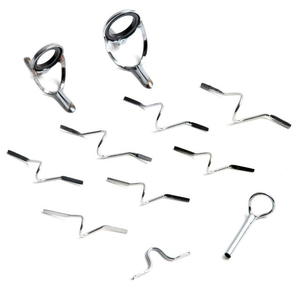 Juego de guías de caña de pescar con mosca de cromo duro para cañas de 9 pies <span class=keywords><strong>7wt</strong></span> a 10wt - Product Image 1