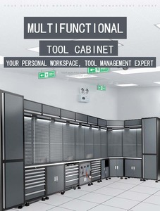 Armoire <span class=keywords><strong>de</strong></span> rangement modulaire roulante CE pour garage, combinaison d'armoires à outils et établi avec capacité <span class=keywords><strong>de</strong></span> charge <span class=keywords><strong>de</strong></span> 500 kg et serrure à clé - Product Image 2