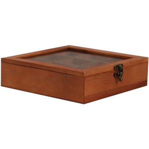 Caixa de Especiarias Masala DabbaLock, Suporte de Madeira para Especiarias, Caixa Utilitária, Caixa de Especiarias Quadrada Feita à Mão - Product Image 3