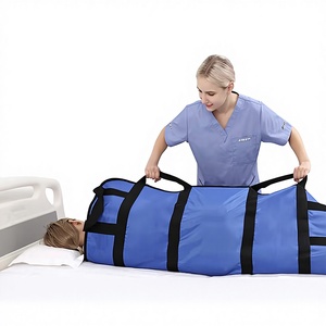Soft Stretcher For Patient <b>Transport</b> And Repositioning 120cm X 100cm Blue Rehabilitation Equipment For Disabled Or Elderly - Product Image 5
