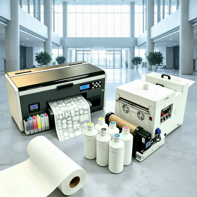 A3 XP600 DTF T-Shirt Printer Fast Dimension with Powder Shaking Machine New Condition 1-Year Warranty
