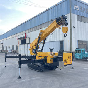 Mesin pengangkat lengan traksi mesin 5T, Crawler portabel baru hidrolik Mini Spider Crane - Product Image 1