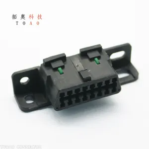 The Car Connector Computer Diagnostic Interface OBD Detection Plug Features A 16-pin Connector With Model Numbers 51116-1601