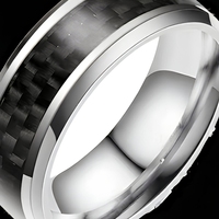 Bagues de mariage vintage en acier inoxydable avec incrustation de zircon en forme de cœur, style classique, pour hommes et femmes