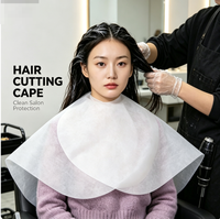 Cape de coupe de cheveux jetable non tissée de haute qualité, tablier de protection jetable pour salon de coiffure