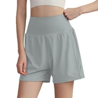 Shorts décontractés amples pour femmes avec logo personnalisé, taille haute, respirants, avec cordon de serrage et poches latérales, confortables pour la détente, la marche et la plage