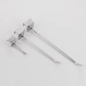 Factory Manufacturer's Retail <strong>Display</strong> <strong>Hooks</strong> Metal Steel and Metal Slatwall Hangers <strong>Cardboard</strong> Waterfall <strong>Hook</strong> Supply - Product Image 3