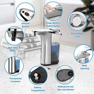 Dispensador automático de jabón, dispensador de jabón para platos sin contacto, dispensador de jabón líquido para manos de 500ml para baño y cocina - Product Image 6