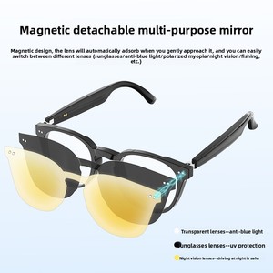 Most Popular Ai Smart Glasses Wi-Fi Transmission with Camera Take Photos Video Audio Recording Al Translator Sunglasses - Product Image 1
