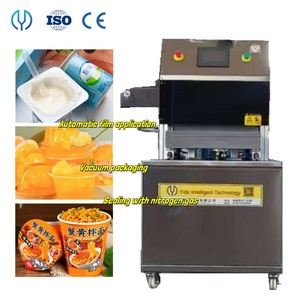 Machine d'emballage semi-automatique de peau de corps-ajustement de boîte d'atmosphère modifiée sous <span class=keywords><strong>vide</strong></span> <span class=keywords><strong>pour</strong></span> des fruits de légumes de viande froide de restauration rapide - Product Image 1