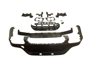 Nuovo Diffusore Posteriore <span class=keywords><strong>Mercedes</strong></span> <span class=keywords><strong>C253</strong></span>/GLC-COUPE 2016-2022 43 AMG con Strisce Nere - Parte di Ricambio - Product Image 4