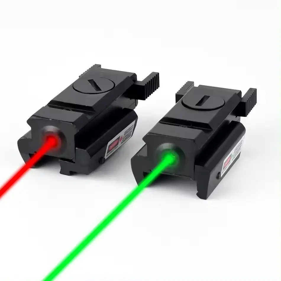 Chất lượng cao Nhỏ Gọn màu đỏ/Màu xanh lá cây laser ngoài trời chính xác chụp và săn bắn có thể điều chỉnh 11mm/20mm