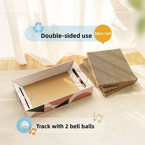 Rascador para Gatos <span class=keywords><strong>de</strong></span> Lujo, 5 en 1, con Caja, para Gatos <span class=keywords><strong>de</strong></span> Interior, Reversible, <span class=keywords><strong>de</strong></span> Cartón, para Descansar y Jugar - Product Image 6