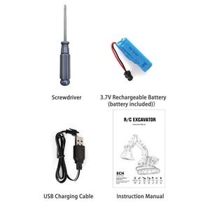 Samtoy-Vehículos de construcción teledirigidos de 8 canales, juguete de camiones teledirigidos de 1: 22, con luz y sonido - Product Image 5