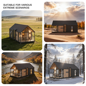高級ブランドの長寿命温かいキャビン型アウトドアバケーショングランピング用小型住宅 - Product Image 5