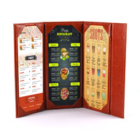 Kustom Folder Menu kulit pemegang Menu penutup buku Menu UNTUK RESTORAN