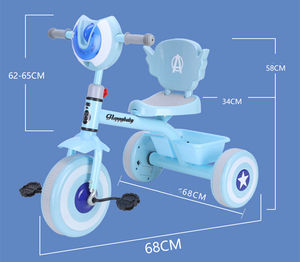 Gran oferta, triciclo para bebé, juguete para montar para niños de 2 a 4 años, asiento cómodo, construcción de acero - Product Image 6