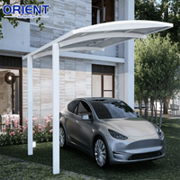 6x6m voiture auvent hangar Garage voiture Port ensemble métal aluminium voiture Parking Polycarbonate Double abri de voiture