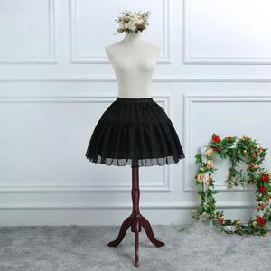 تنورة تحتية بيضاء بطبقتين لفستان نسائي تنورة منفوشة منفوشة منفوشة تنكرية زلقة مع تنورات سوداء عظمية للحفلات - Product Image 2