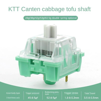 Couvercle supérieur transparent personnalisé pour switches de clavier mécanique (type Cabbage Tofu / Kangbai) – Idéal pour le gaming et le bureau