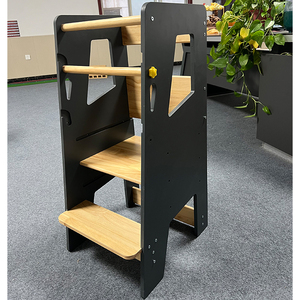 Perfetto sgabello da cucina in legno per bambini in piedi torre per bambini Tower Tower per bambini che imparano la torre per bambini piccoli che fanno un passo avanti - Product Image 1