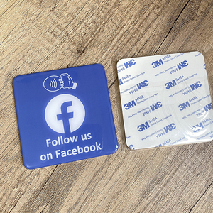 10cm NFC phương tiện truyền thông xã hội thẻ kinh doanh tap để làm theo trên Instagram snapchat WhatsApp Facebook <span class=keywords><strong>Google</strong></span> trustpilot xem xét dấu hiệu - Product Image 1