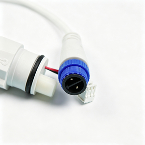 ขั้วต่อวงกลมกันน้ำแบบ M12 2 พิน พร้อมสาย<span class=keywords><strong>ไฟ</strong></span>สำหรับอุปกรณ์เซ็นเซอร์<span class=keywords><strong>ไฟ</strong></span> LED ภายนอกอาคาร - Product Image 3