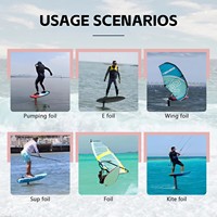 Spitfire 1100/1180/1030/960 Axis Foils Kit d'hydrofoil en fibre de carbone avec logo personnalisé pour Pumping Foil, Surfing, Kite Foiling, Scooter