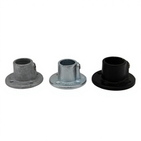 Raccord de serrage pour tuyau en fonte malléable, type T à trois emboîtements, base à bride, croix, serrage à clé