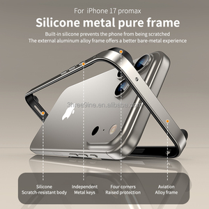 Custodia per Telefono Ibrida in Silicone e Alluminio Design Business Antiurto per 15/12/13/<span class=keywords><strong>14</strong></span>/16 <span class=keywords><strong>Pro</strong></span> <span class=keywords><strong>Max</strong></span>/Plus con Raffreddamento Leggero - Product Image 5