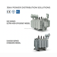 Transformateur immergé dans l'huile triphasé 60Hz LEINENG S13-M-200KVA/10KV Transformateurs de puissance moyenne et haute tension