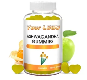 Ashwagandha KSM-66 von OEM Reduzieren Sie Stress und Angst verbessern Sie die Schlaf qualität Ashwagandha Powder Extract Gummy