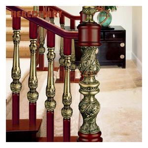 קלאסי עיצוב מדרגות פלדה עץ מדרגות מעקה/גג אלומיניום מעקה עם עץ - Product Image 2